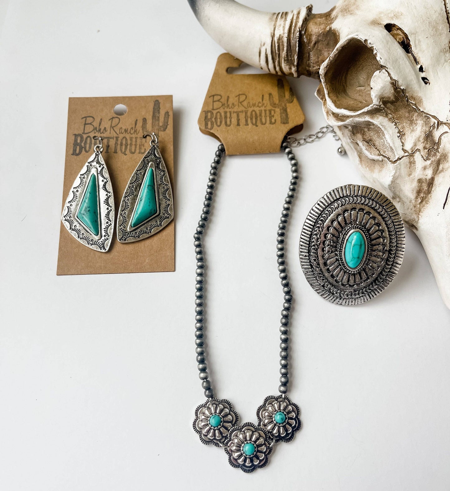 Concho Cuff Ring Western Ring Adjustable