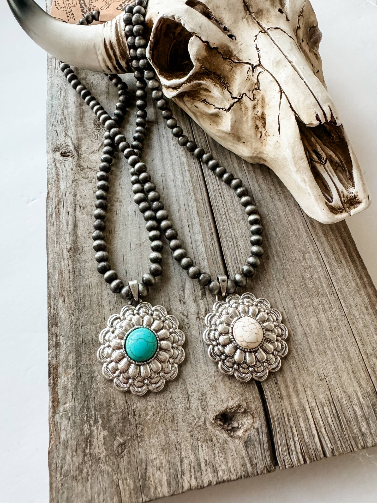 Western Navajo Style Concho Necklace