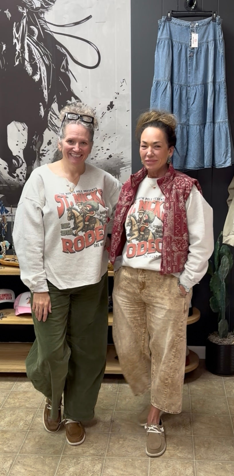 St Nick's Rodeo Graphic Sweatshirt