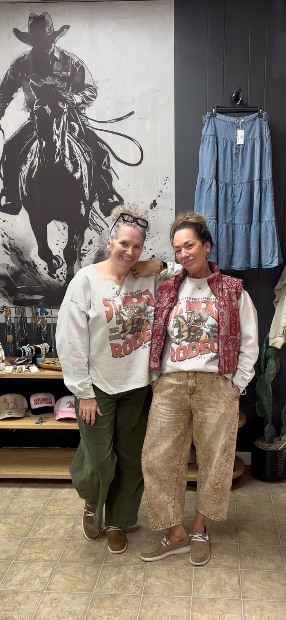 St Nick's Rodeo Graphic Sweatshirt