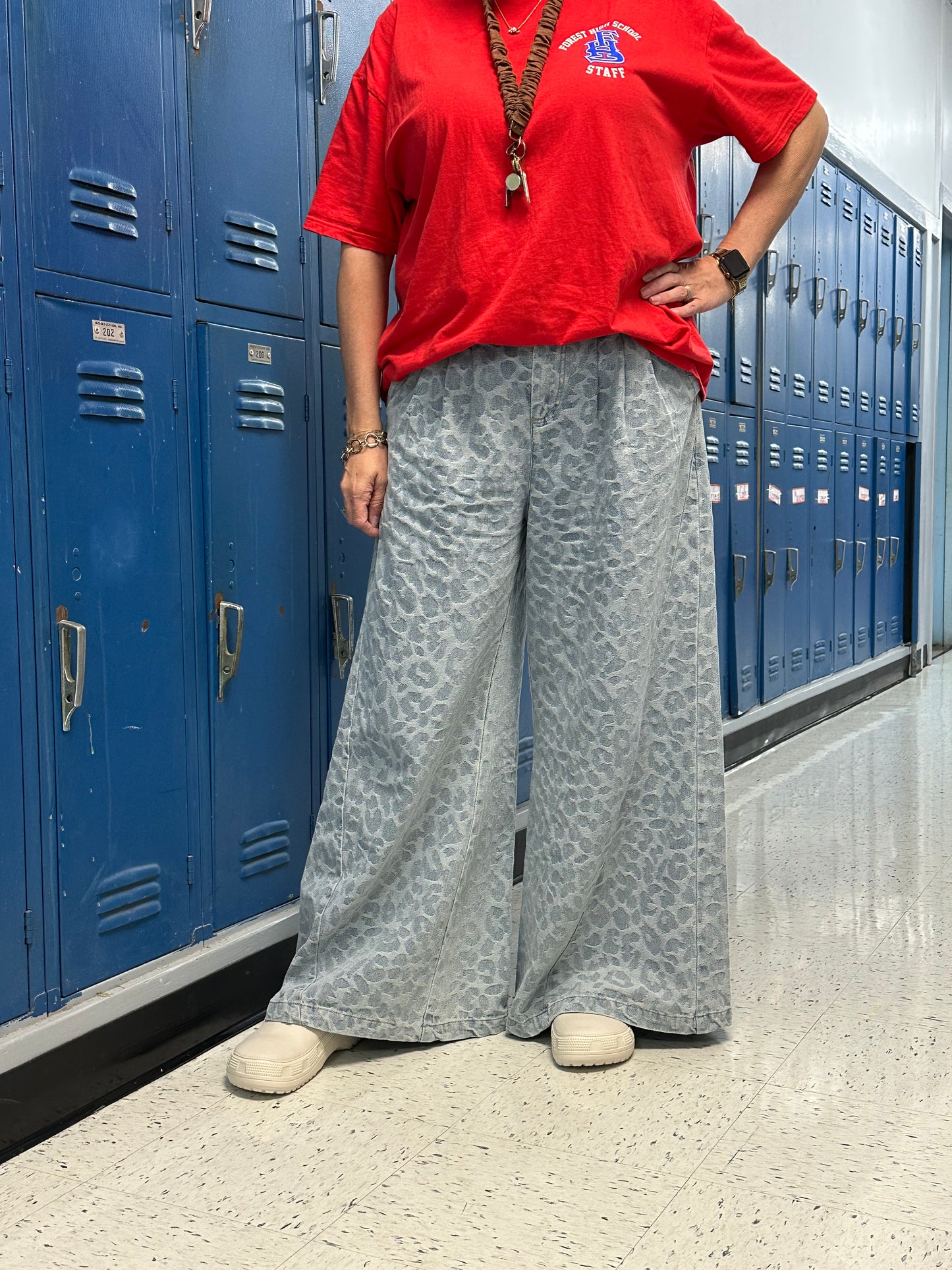 Sundown Leopard Denim