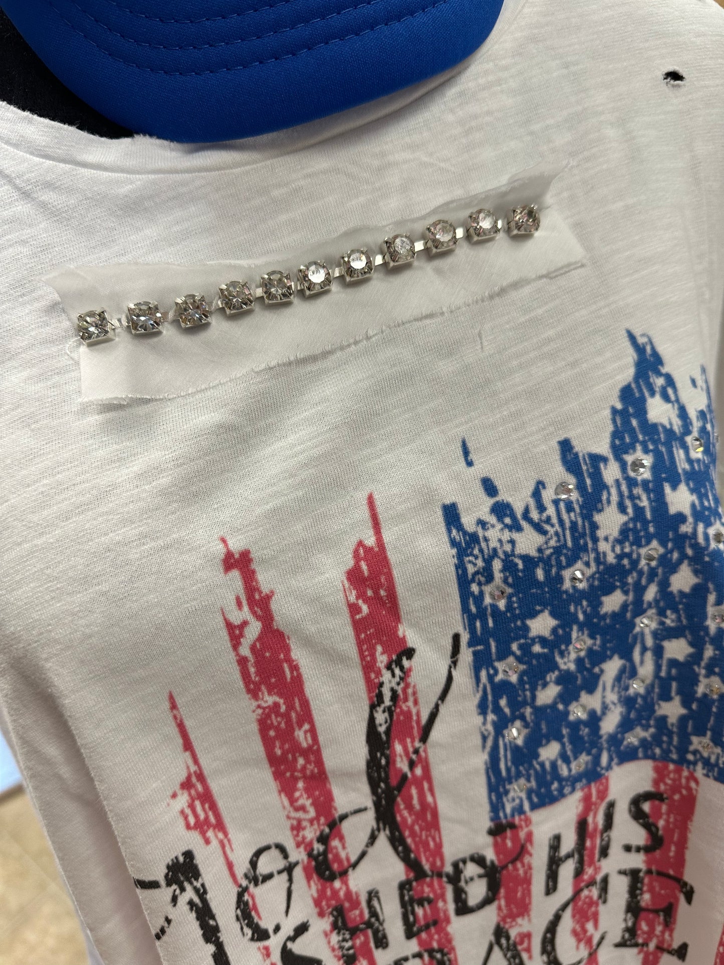 God Shed His Grace on Thee Tattered Tee