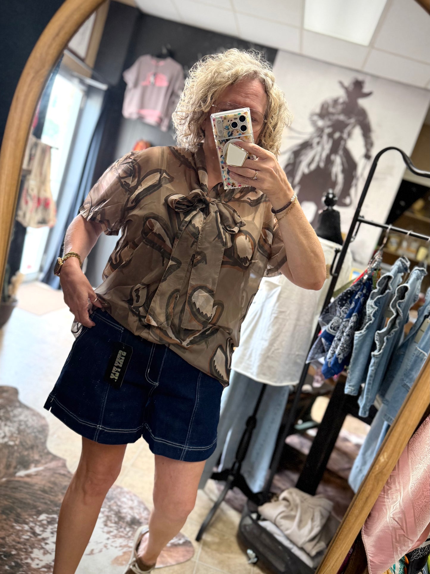 TEN GALLON DRIP BLOUSE