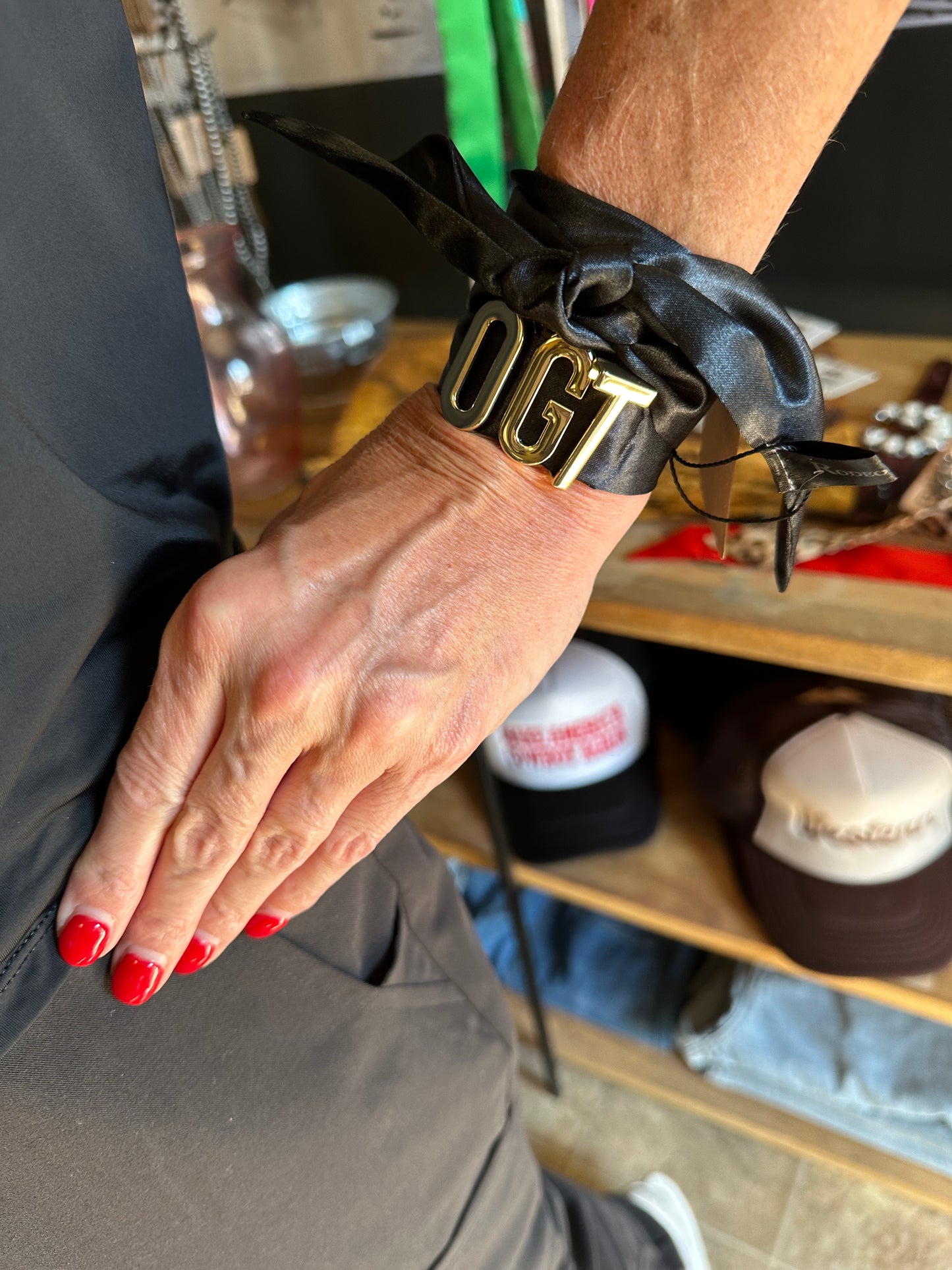 Gold 'OGT' Bandana Slide Letters