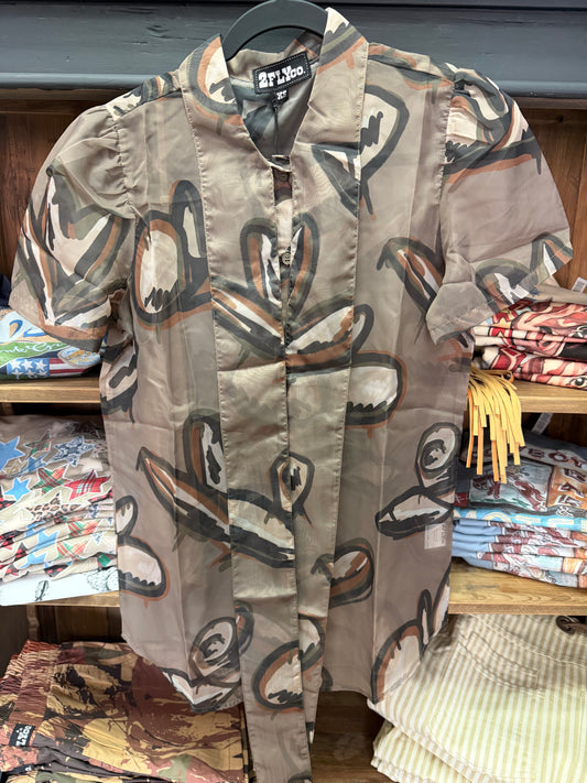 TEN GALLON DRIP BLOUSE