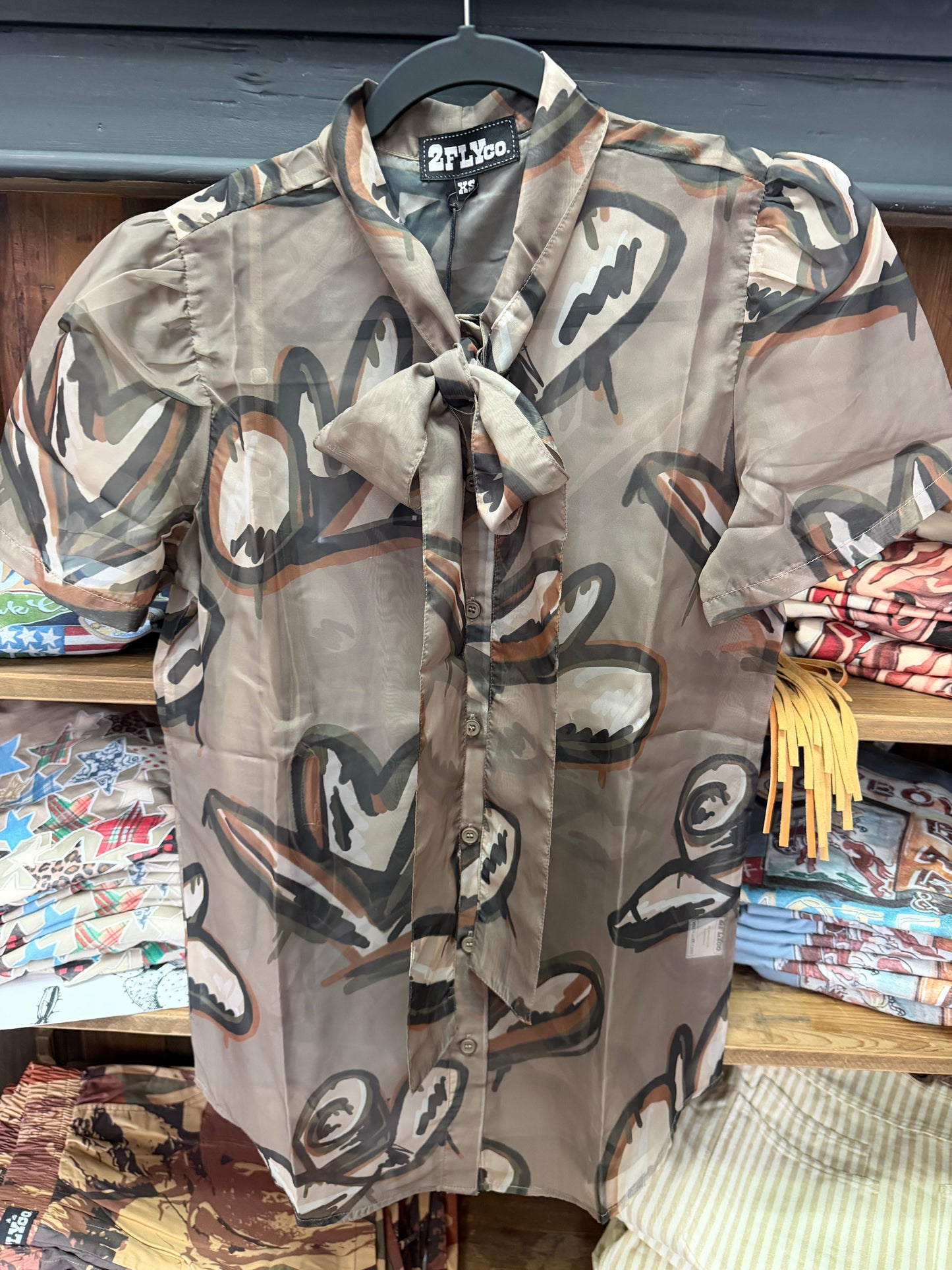 TEN GALLON DRIP BLOUSE