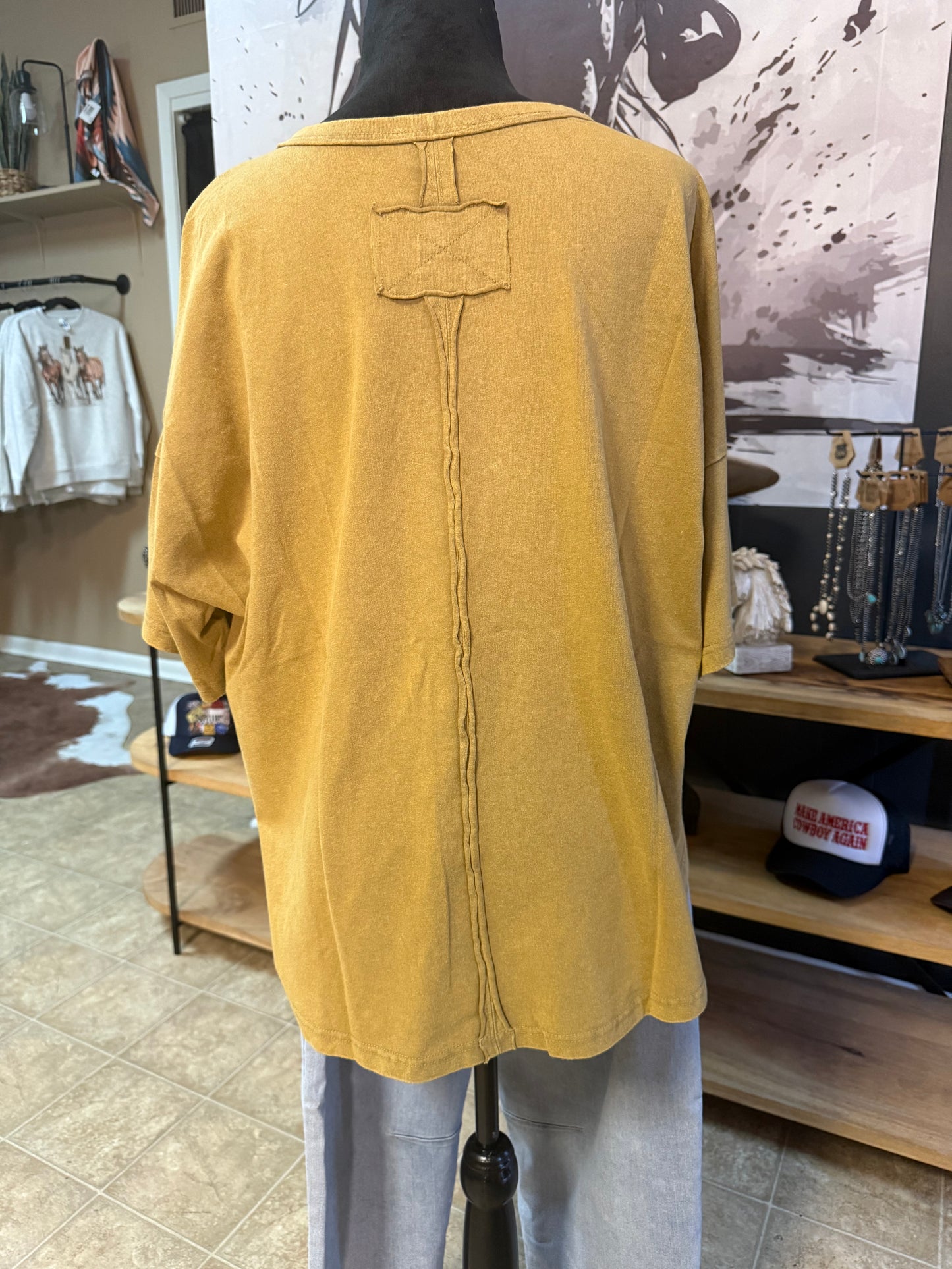 Boot Scootin' Mineral Wash Top