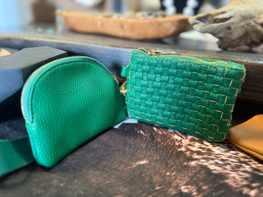 Wristlet Woven Dual Pouch