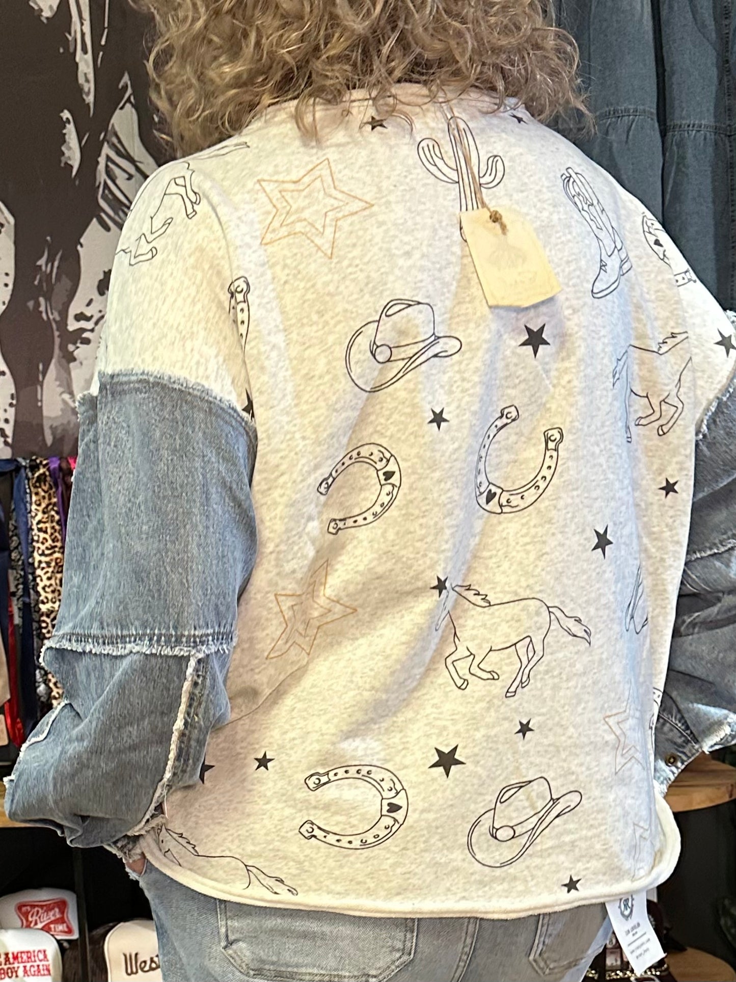 Denim Trails Pullover