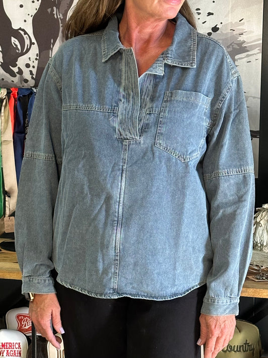 Bootcut Blues Top