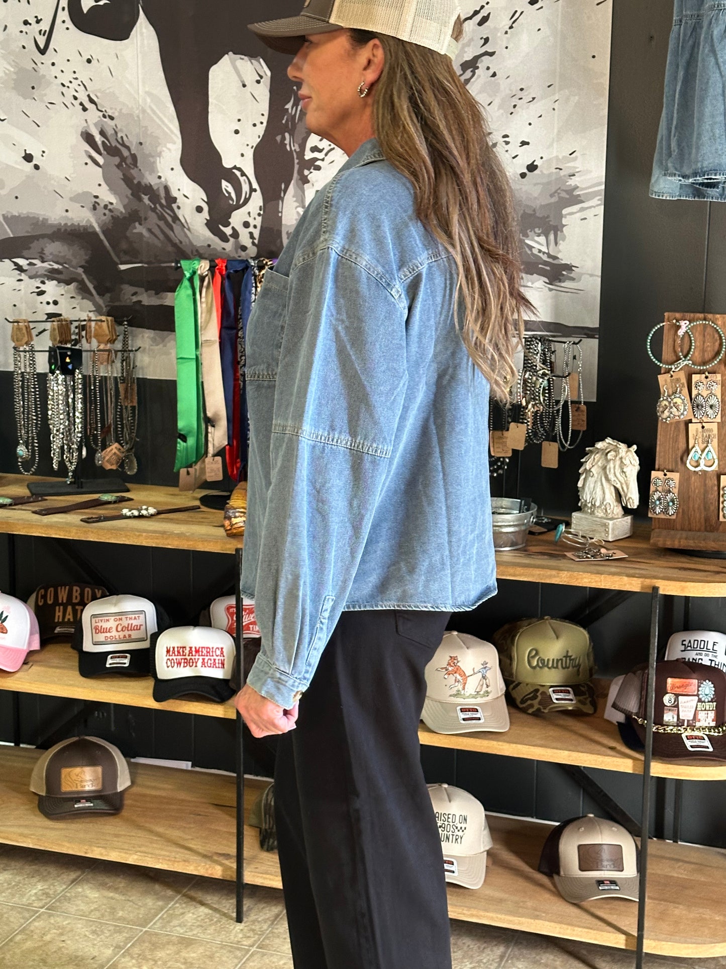 Bootcut Blues Top