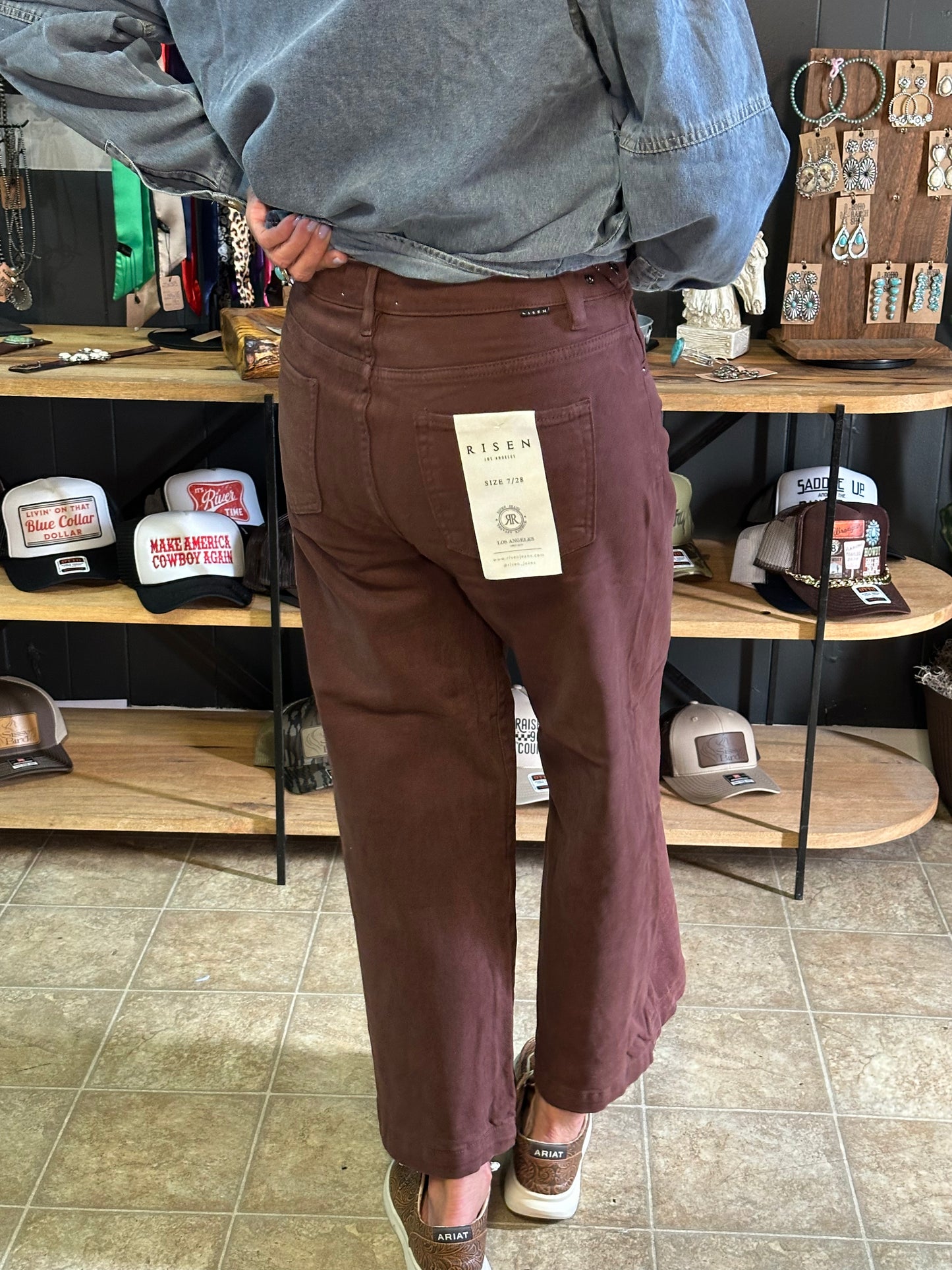 Bronco Brown Crop Jean