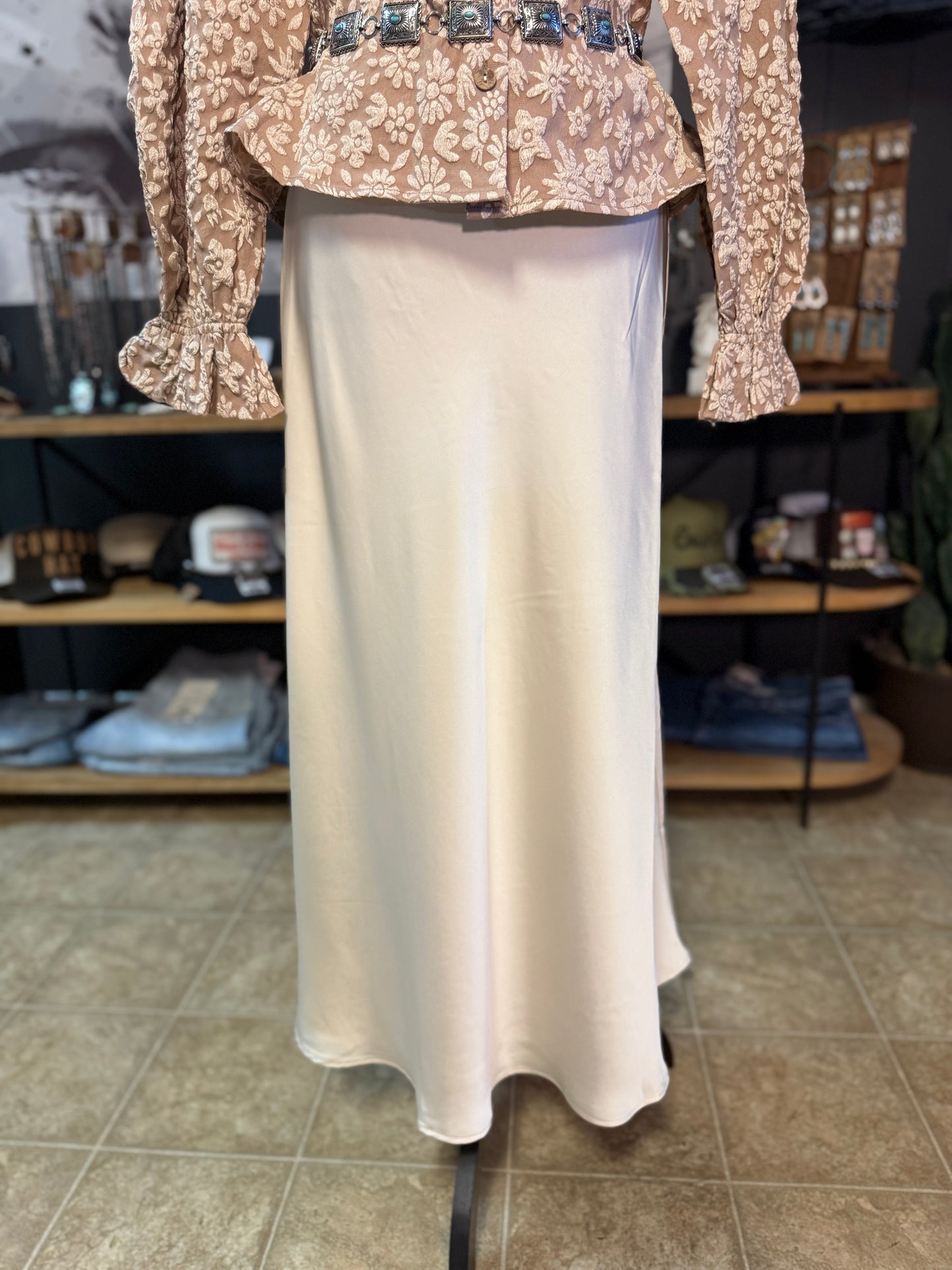 Canyon Cream Maxi Skirt