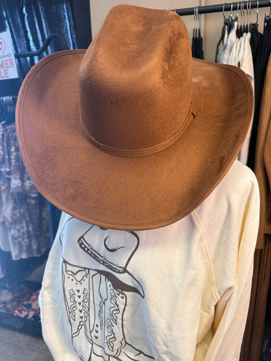 Chihuahua Cowboy Vegan Suede Hat 