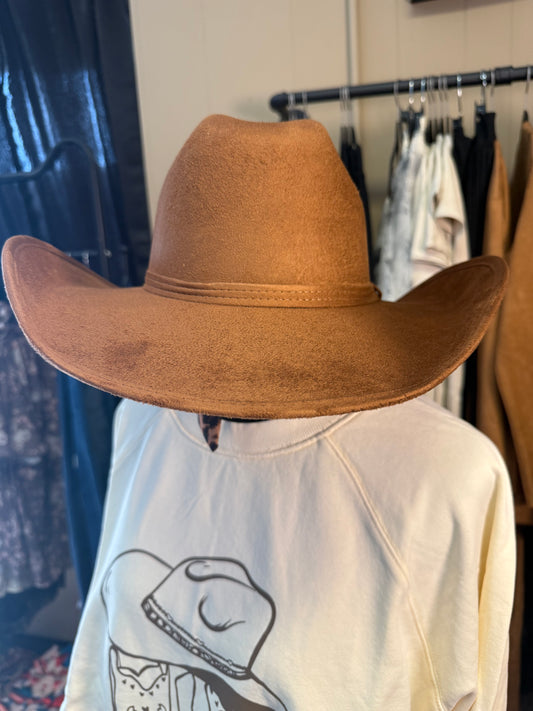 Chihuahua Cowboy Vegan Suede Hat 