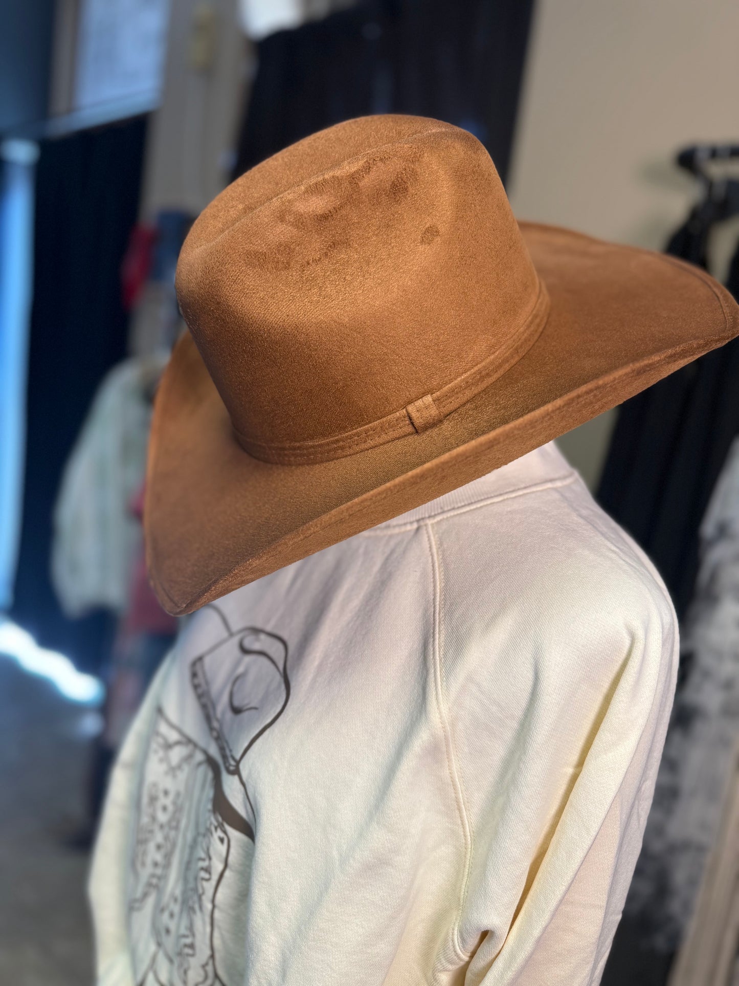 Chihuahua Cowboy Vegan Suede Hat 