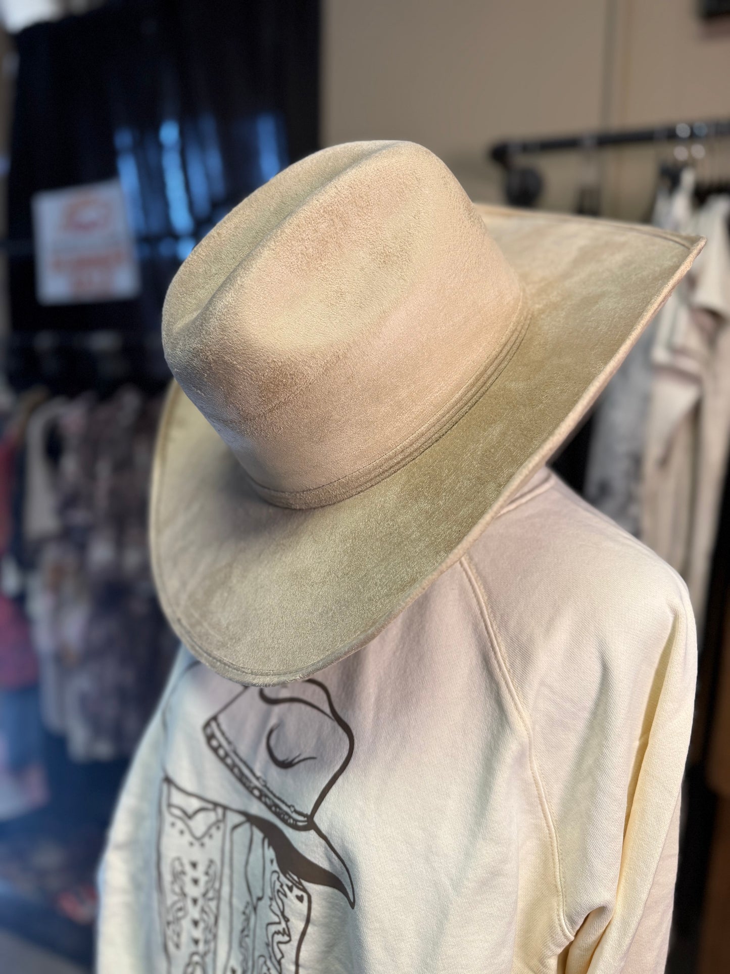 Chihuahua Cowboy Vegan Suede Hat 