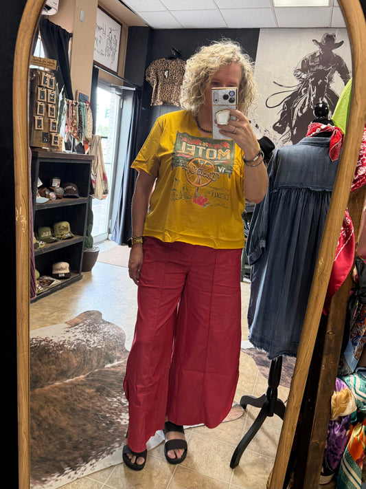 Denim Tulip Pants