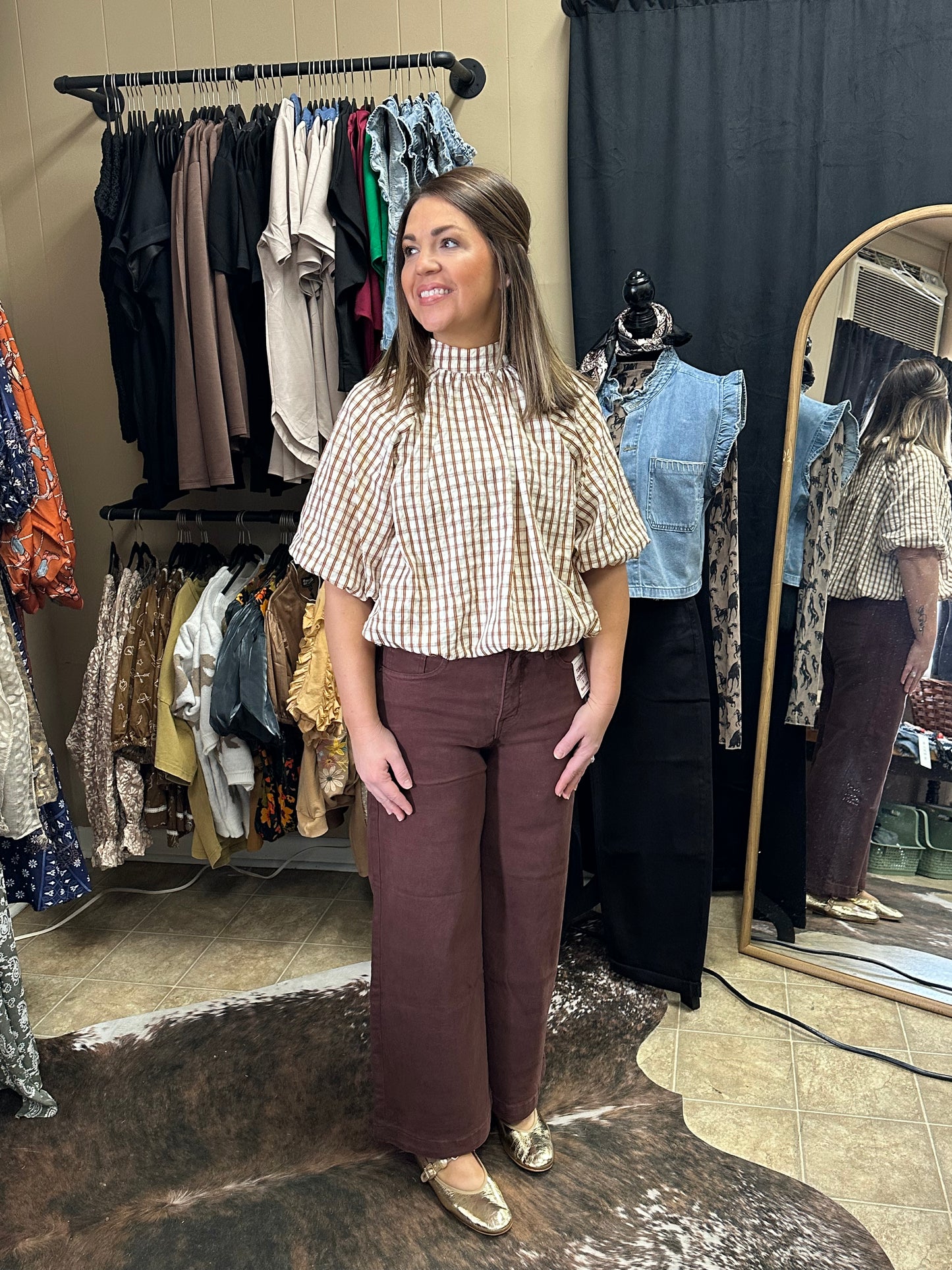 Bronco Brown Crop Jean