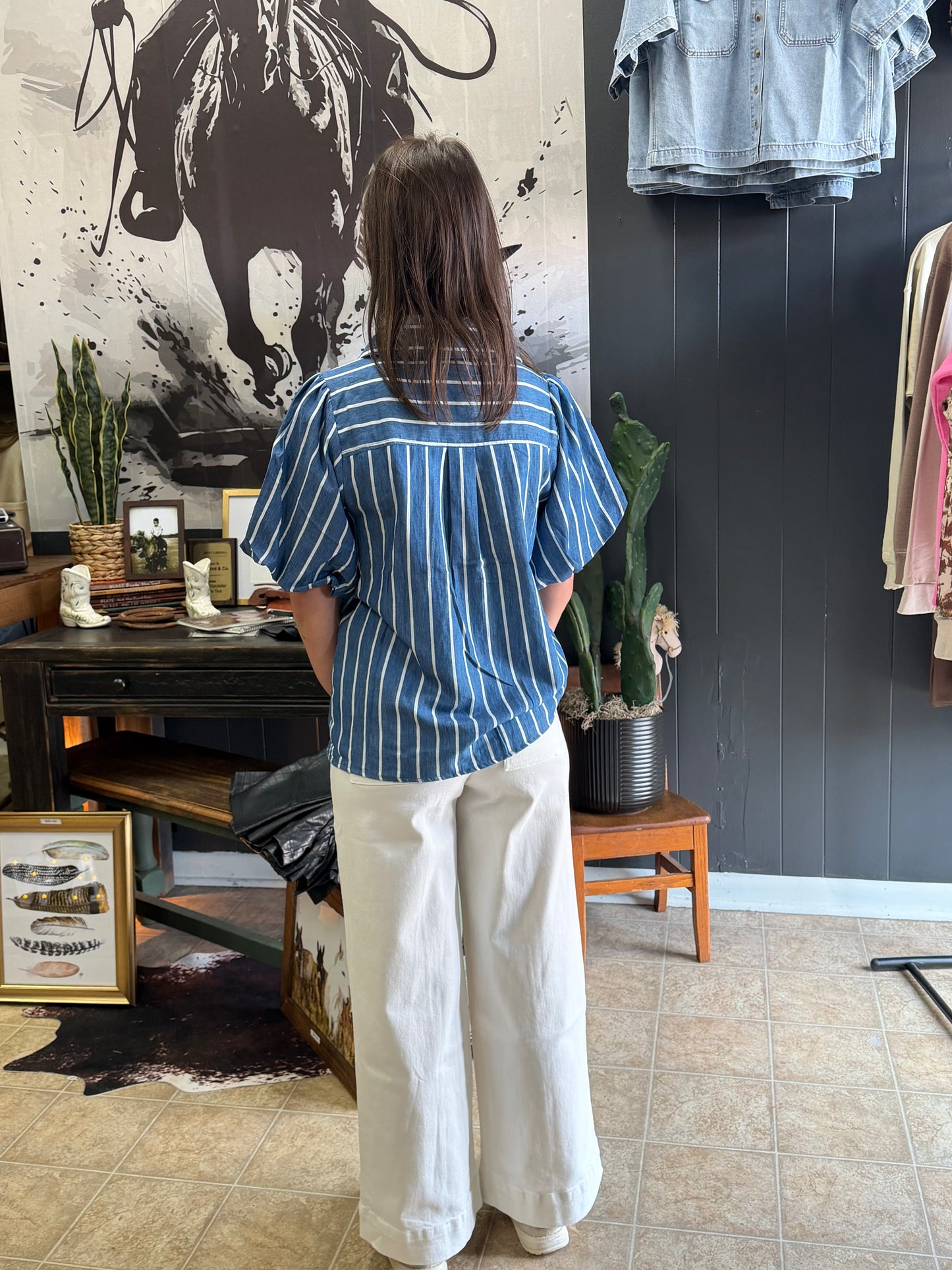 Blue Ribbon Belle Blouse
