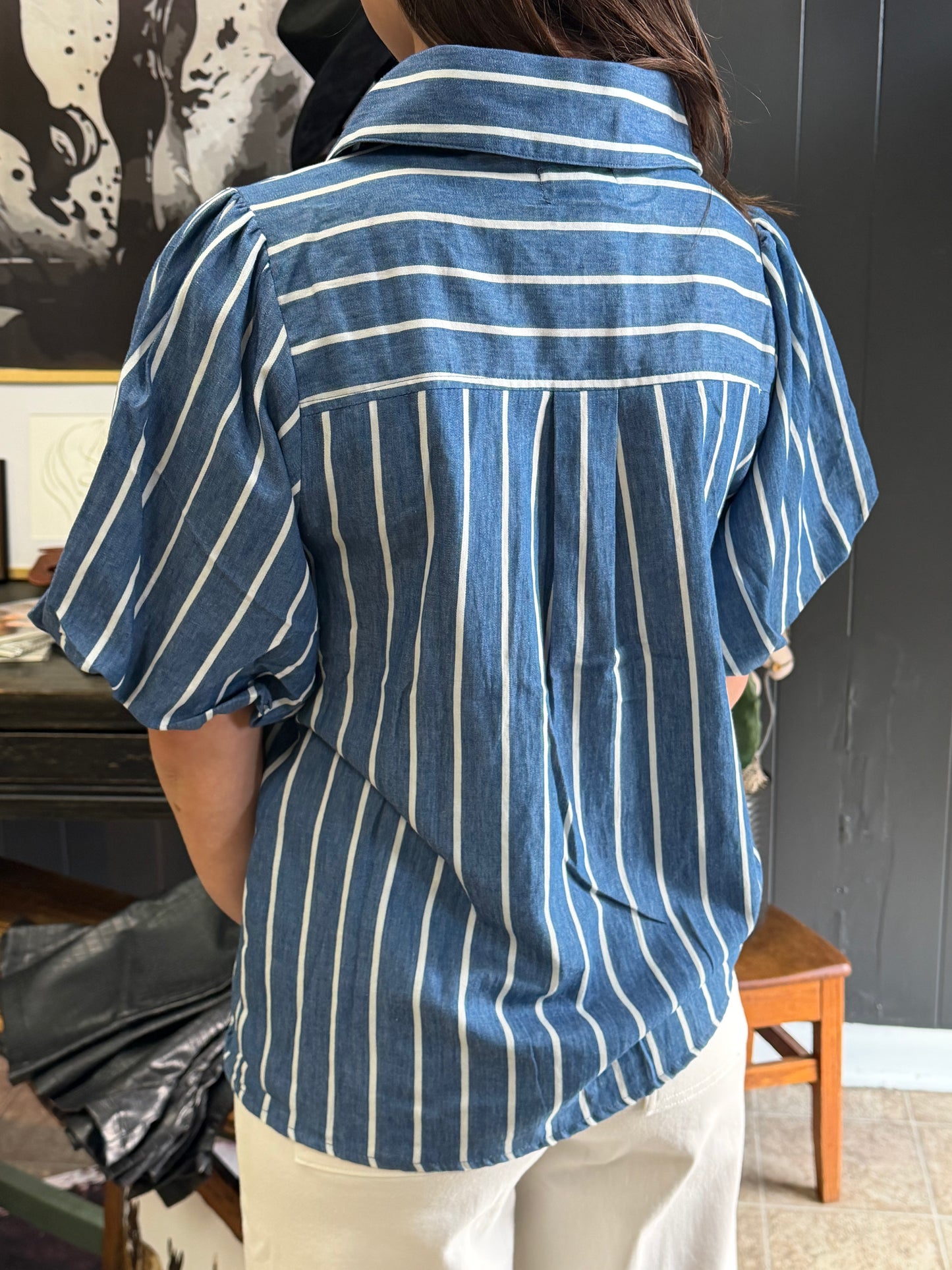 Blue Ribbon Belle Blouse