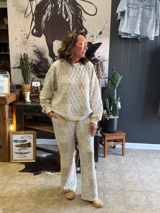 Patchwork Quilted Set