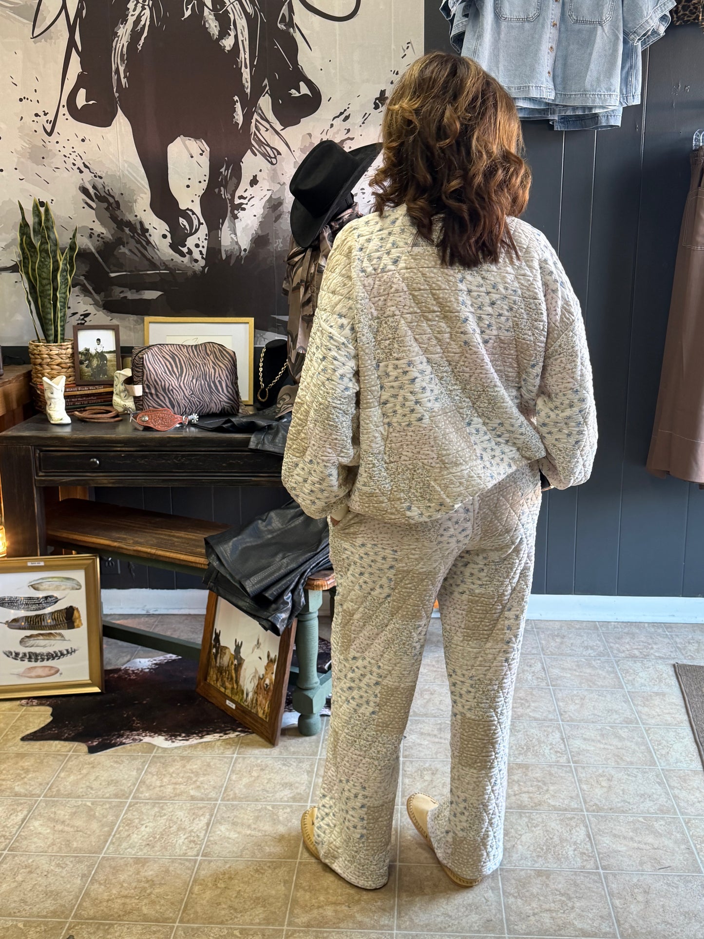 Patchwork Quilted Set