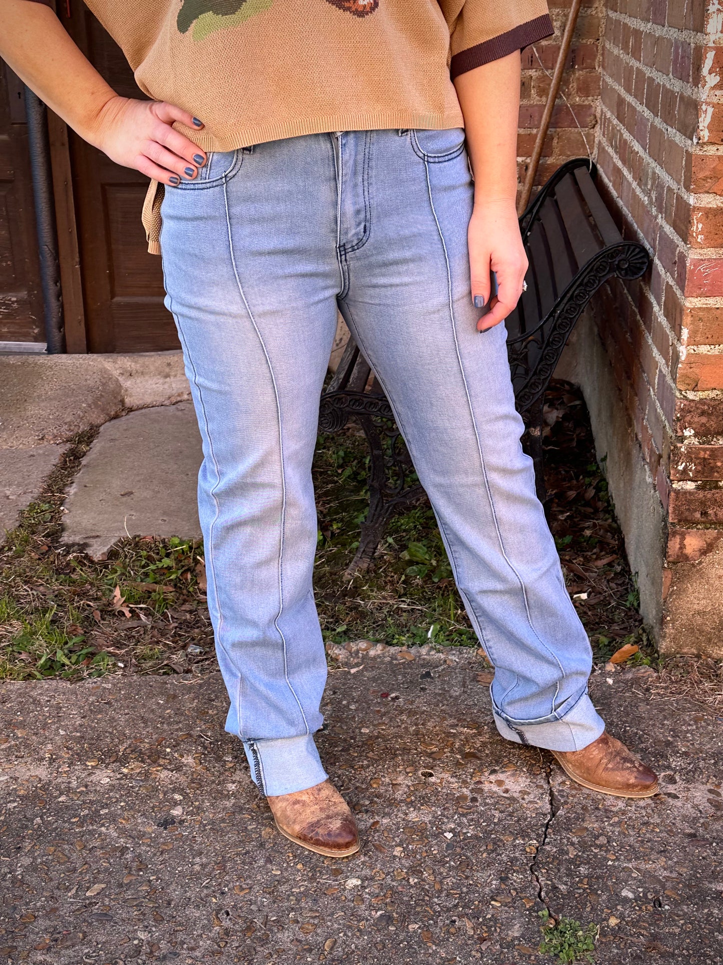 Line Drive Jeans | Lightwash