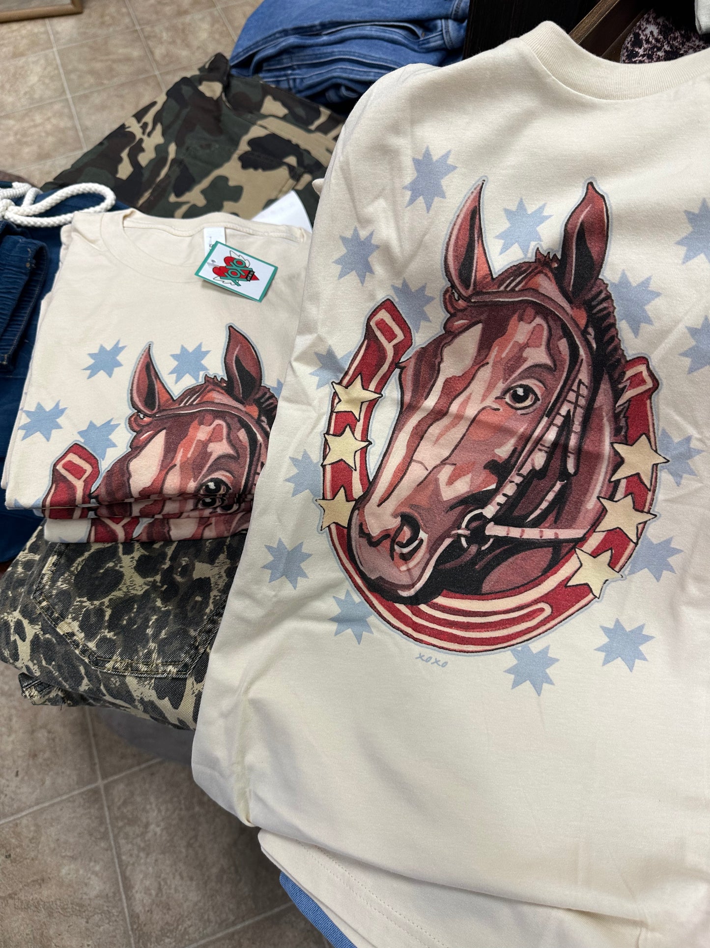 Stars & Saddle Tee