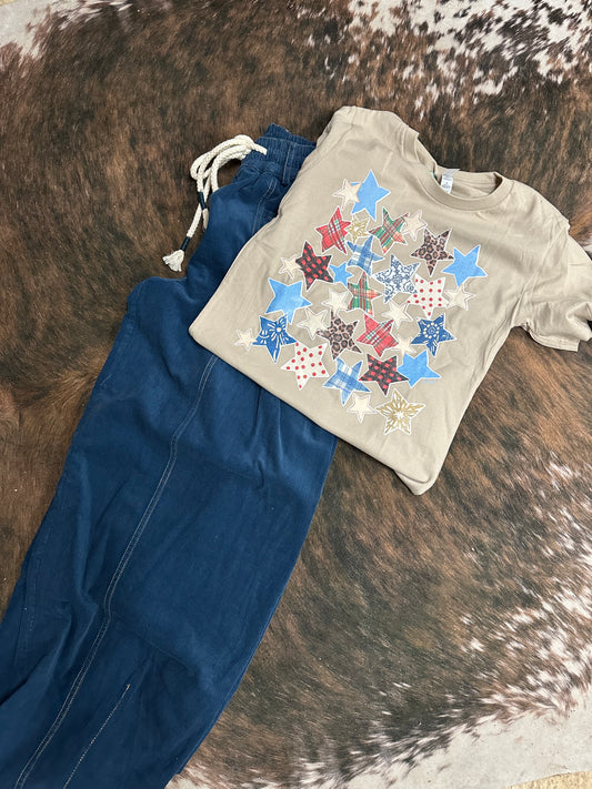 Patchwork Stars Tee