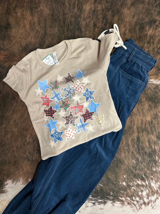 Patchwork Stars Tee