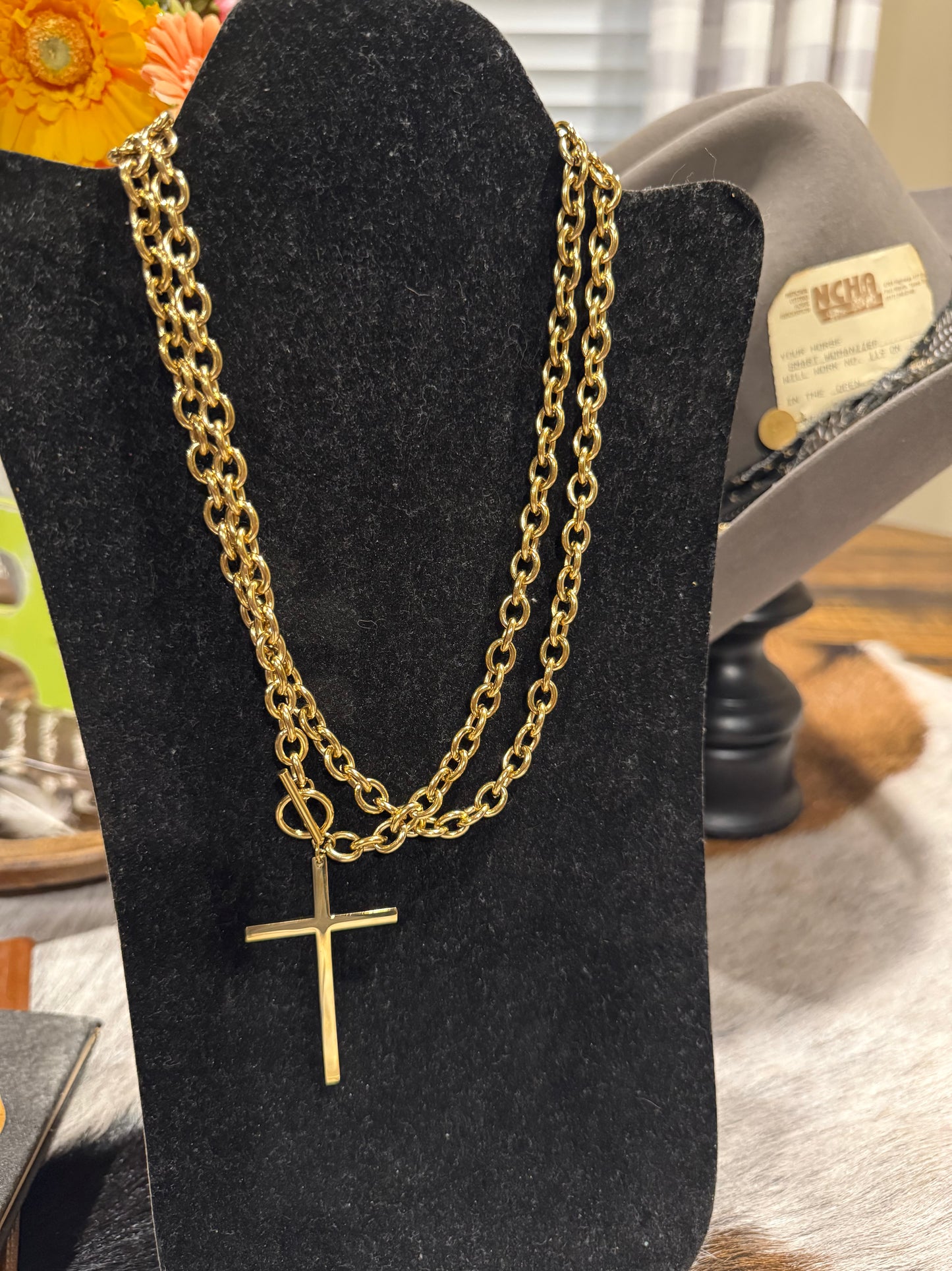 Wrap Around Cross Necklace