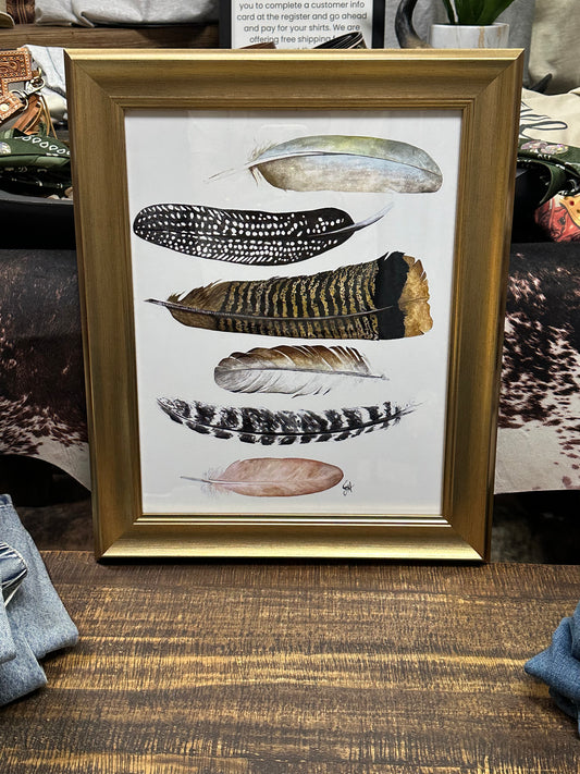 11x14 Framed Print - Feathers