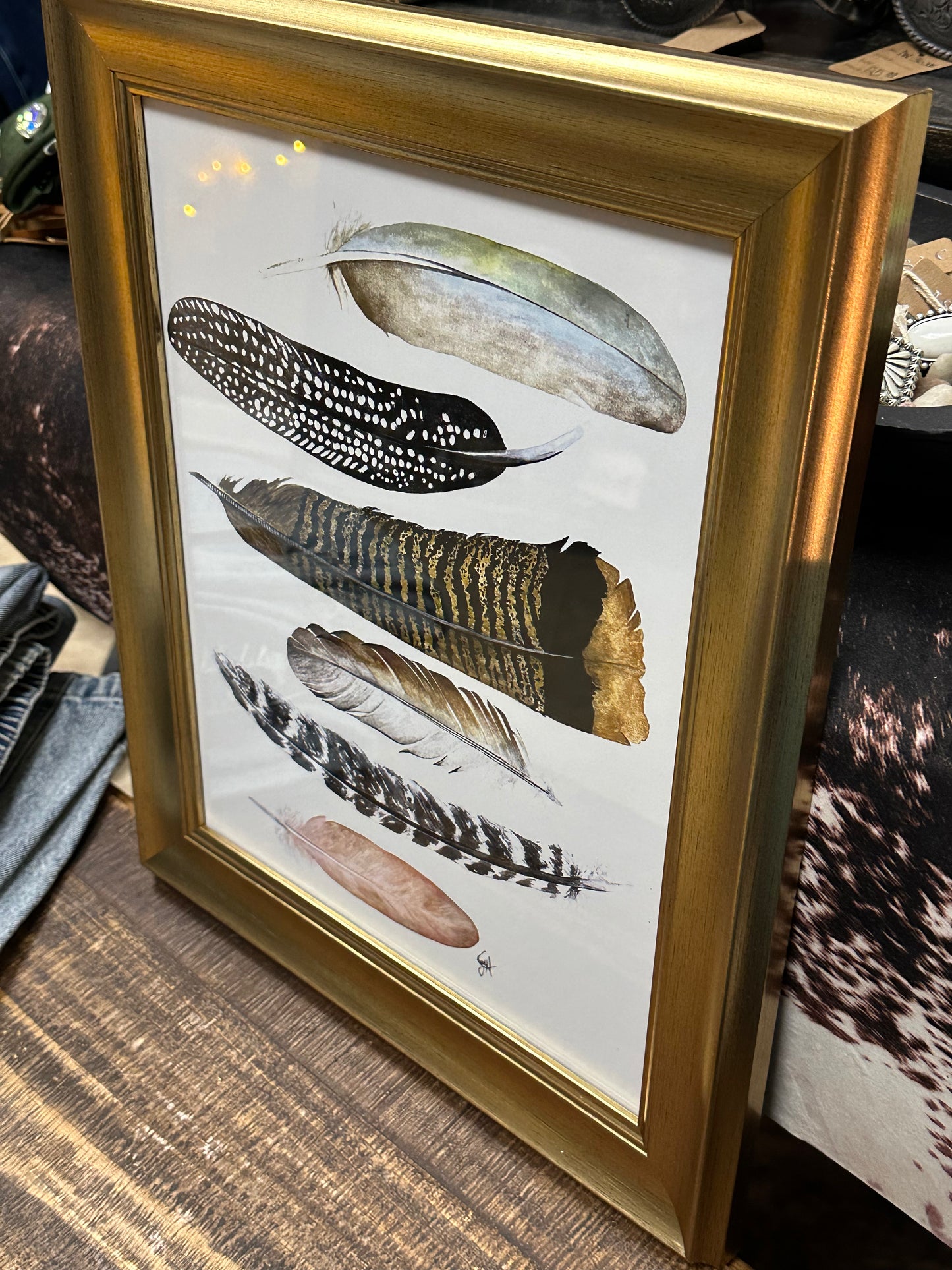 11x14 Framed Print - Feathers
