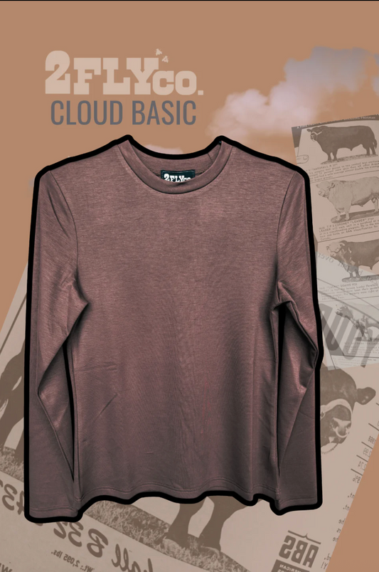 L/S CLOUD BASIC *MOCHA
