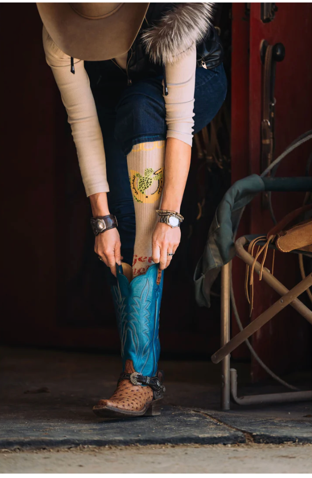 Get Lucky Tan Performance Boot Socks