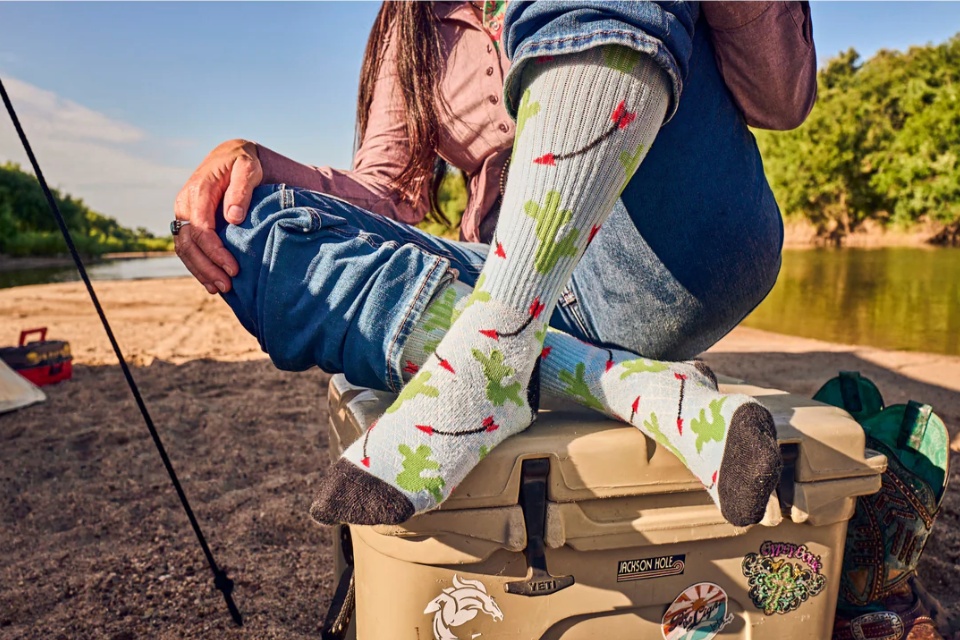Cowboy Compass Performance Boot Socks