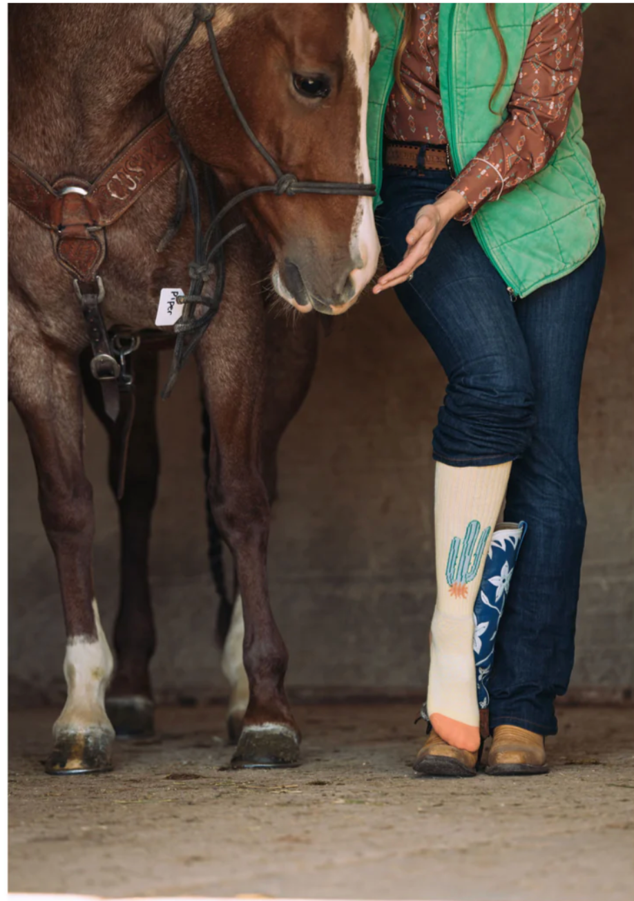 Desert Spirit Cowgirl Performance Boot Socks