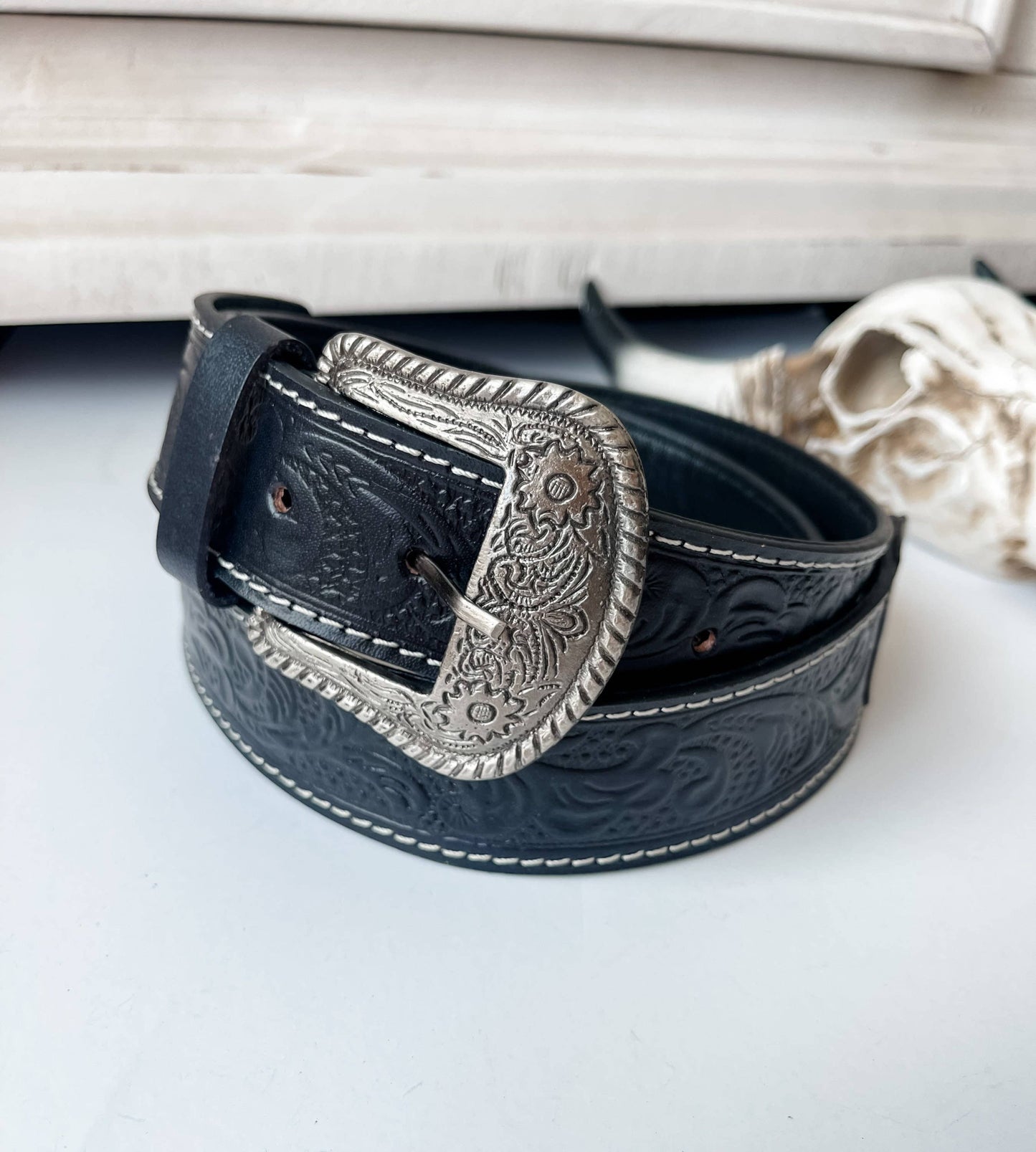 Western Hand Tooled Purse Strap