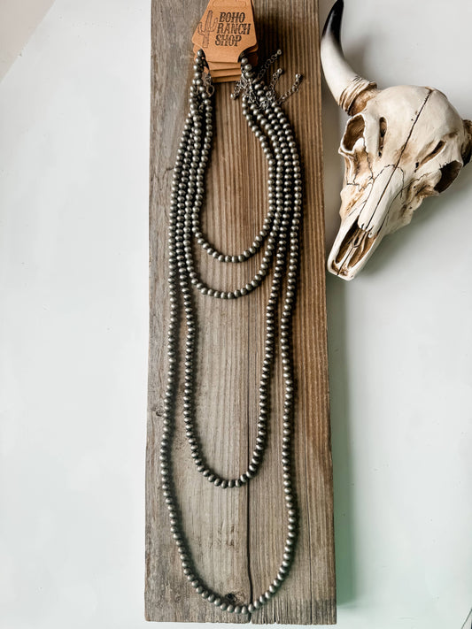 Western Navajo Bead Necklace 16” 18” 28” 36”