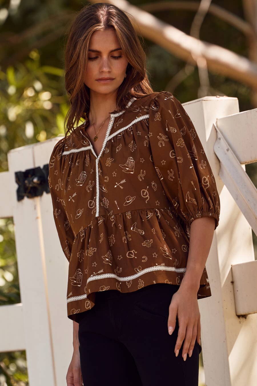 Western Whimsy Blouse