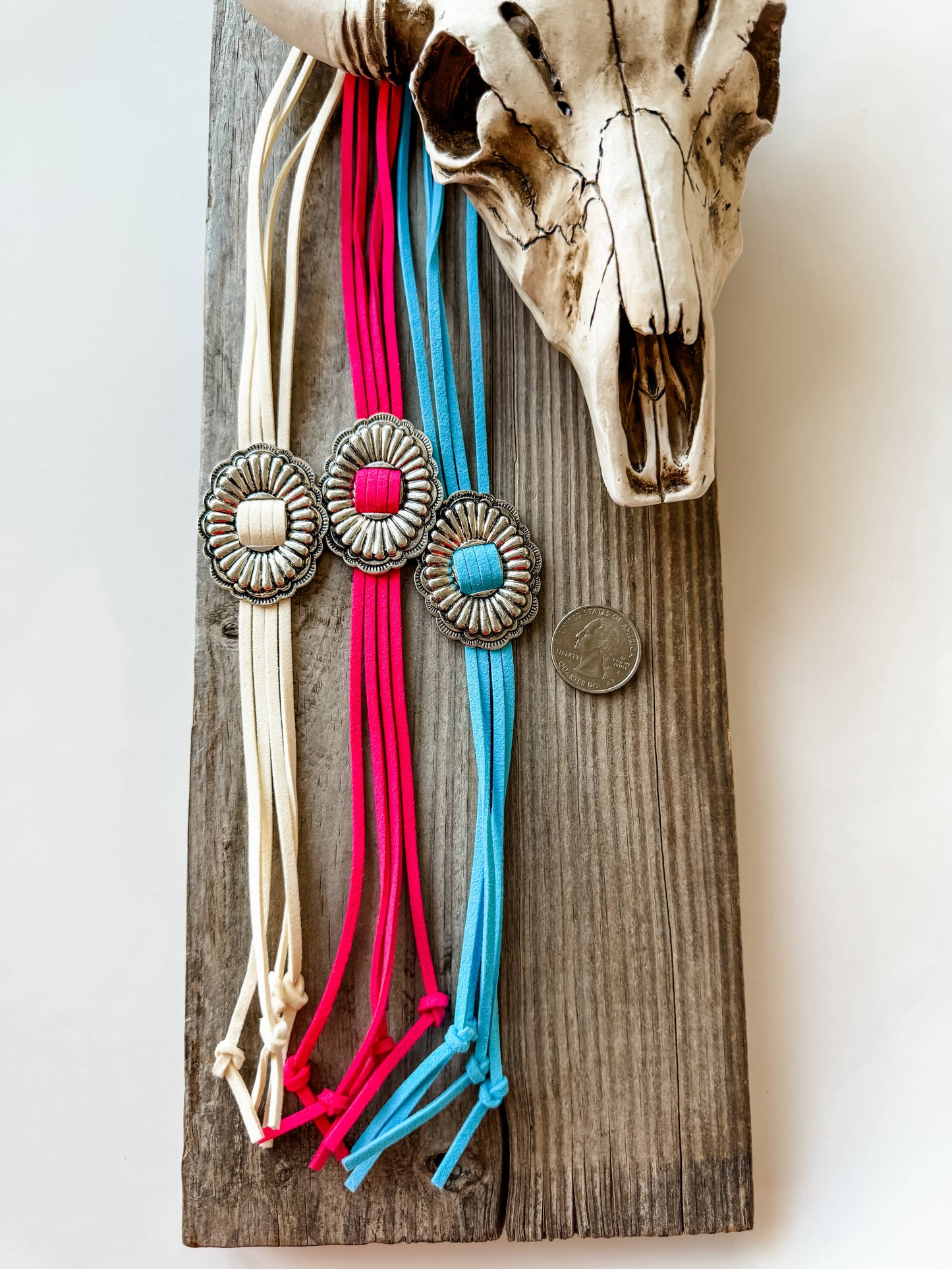 Western Bolo Long Pendant Necklace