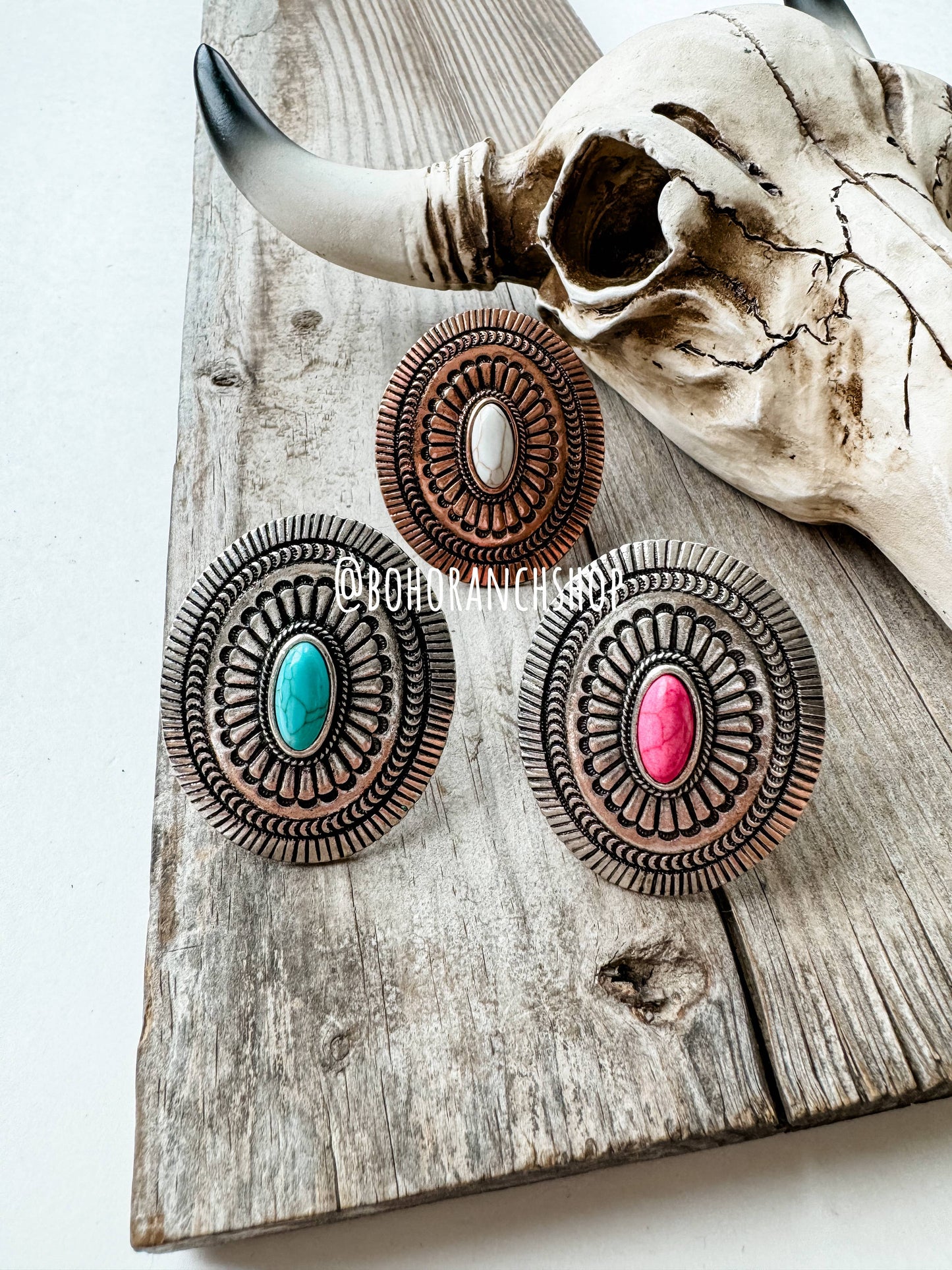 Concho Cuff Ring Western Ring Adjustable