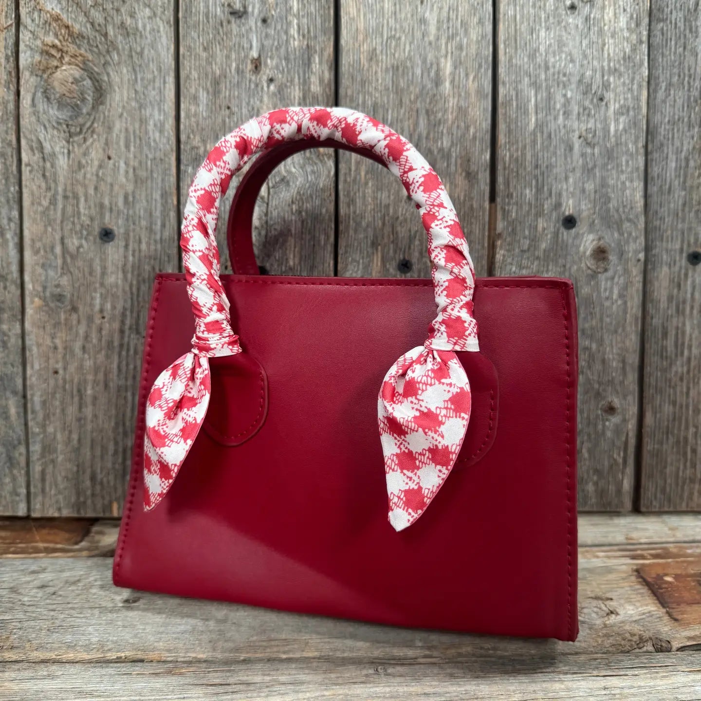 Red and White Western Skinny Mini Wild Rag Scarf / Cowgirl Necktie #TW124