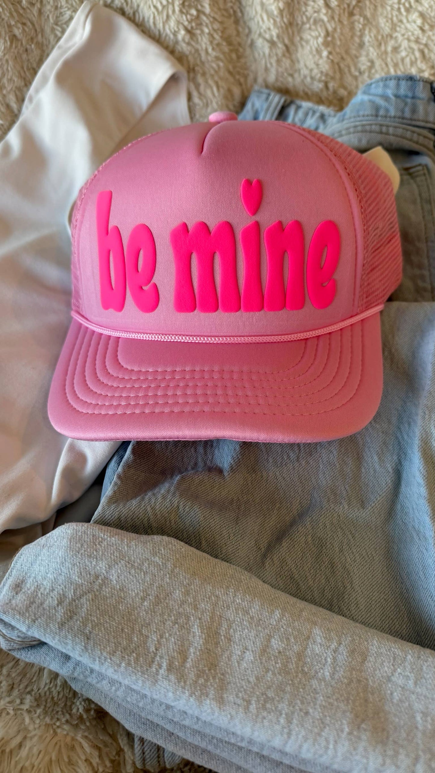 Be Mine Light Pink Valentine's Day Hat