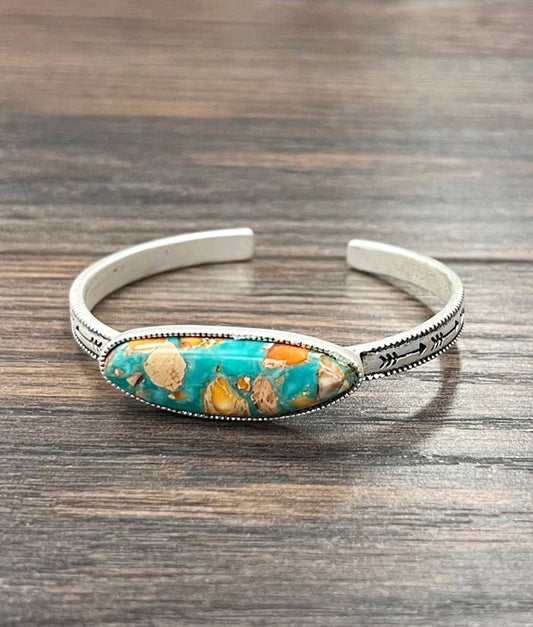 Gemstone Cuff Bracelet