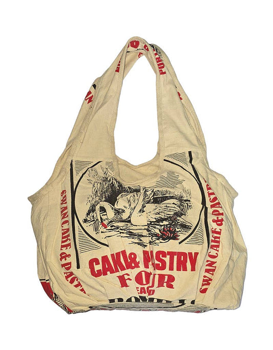 SWAN FLOUR SACK HOBO BAG