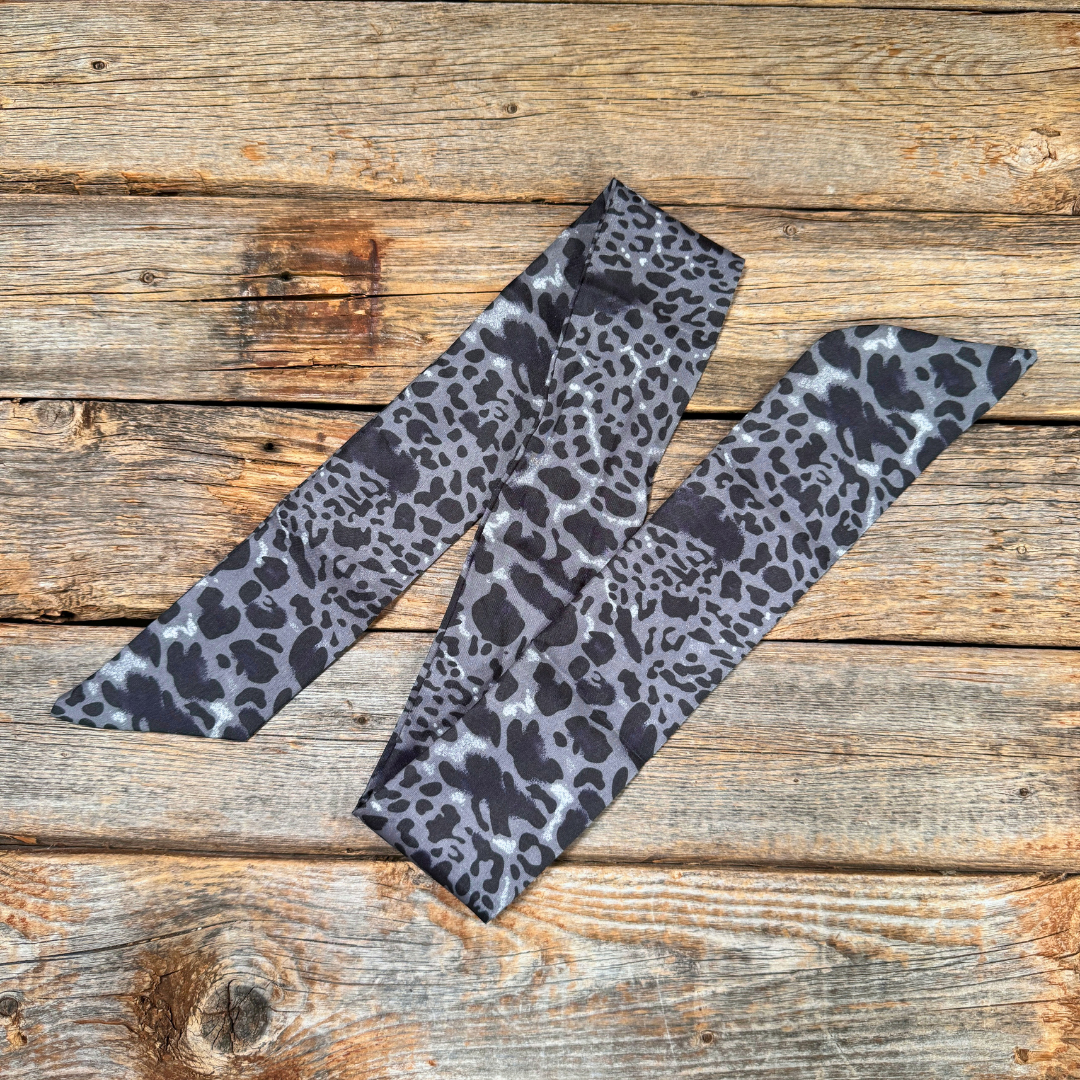 Black Western Skinny Mini Wild Rag Scarf / Cowgirl Necktie #TW134