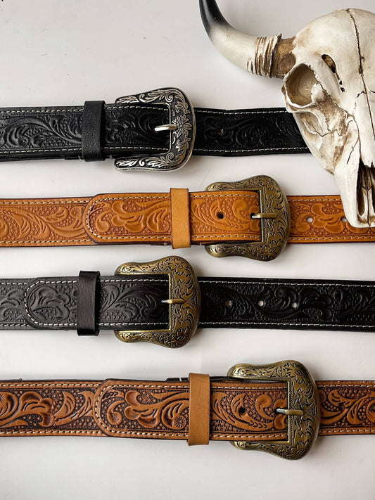 Western Hand Tooled Purse Strap