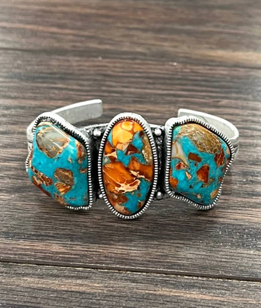 Gemstone Cuff Bracelet